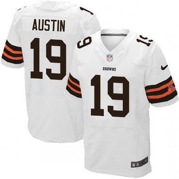 2014 NFL Draft Cleveland Browns #19 Miles Austin White NFL Elite Jersey