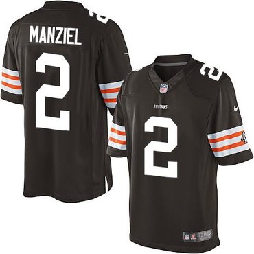 2014 NFL Draft Cleveland Browns #2 Johnny Manziel Brown Team Color NFL Limited Jersey