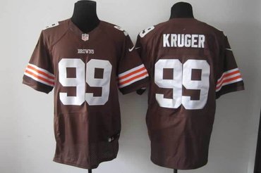 NEW NFL Cleveland Browns 99 Paul Kruger Brown jerseys (Elite)