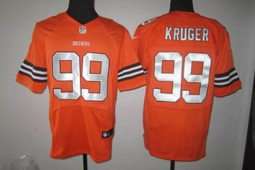 NEW NFL Cleveland Browns 99 Paul Kruger Orange jerseys (Elite)