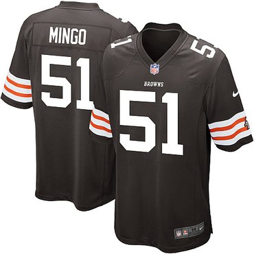 NEW NFL Cleveland Browns 51 Barkevious Mingo Brown Jerseys (Game)