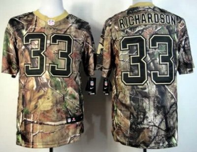 2012 NEW Cleveland Browns 33 Trent Richardson Camo Realtree Elite NFL Jerseys