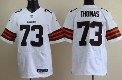 2012 NEW NFL Cleveland Browns 73 Joe Thomas White jerseys (Elite)