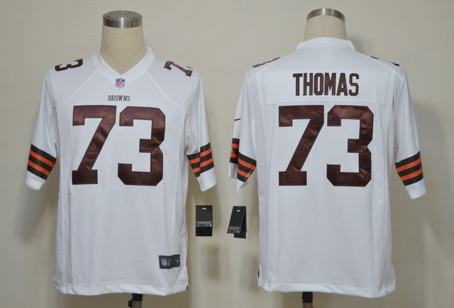 2012 NEW NFL Cleveland Browns 73 Joe Thomas White Jerseys (Game)