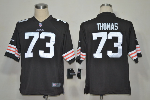 2012 NEW NFL Cleveland Browns 73 Joe Thomas Brown Jerseys (Game)