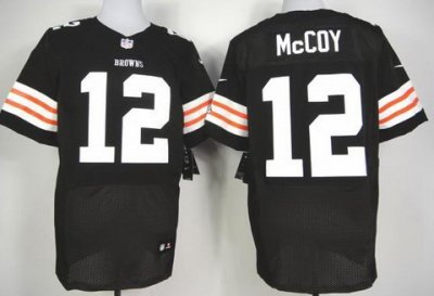 2012 NEW NFL Cleveland Browns 12# Colt Mccoy Brown Jerseys(Elite)