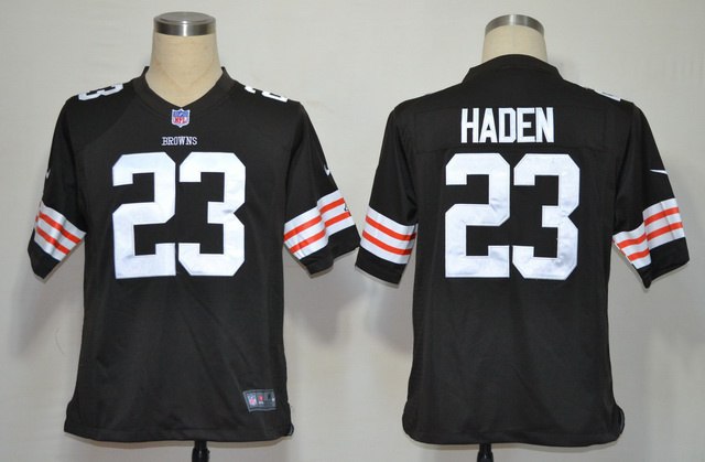 2012 NEW NFL Cleveland Browns 23 Joe Haden Brown Jerseys (Game)