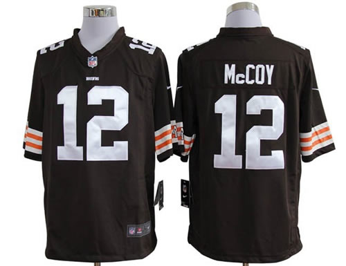 2012 NEW nfl cleveland browns 12 colt mccoy brown jerseys (game)