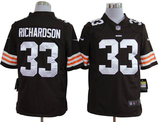 2012 NEW NFL Cleveland Browns 33 Trent Richardson brown jerseys (Game)