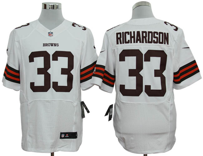 2012 NEW nfl cleveland browns 33 trent richardson elite white jerseys