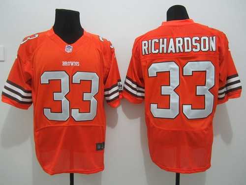 2012 NEW cleveland browns 33 trent richardson orange jerseys elite