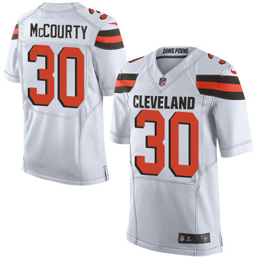 Nike Browns #30 Jason McCourty White Men's Stitched NFL New Elite Jersey