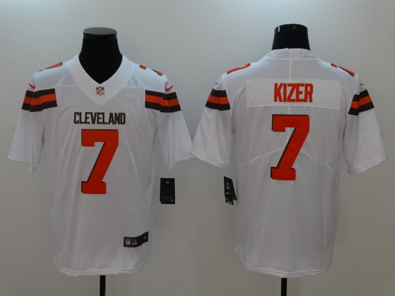 Nike Browns 7 DeShone Kizer White Vapor Untouchable Player Limited Jersey