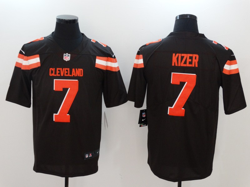 Nike Browns 7 DeShone Kizer Brown Vapor Untouchable Player Limited Jersey