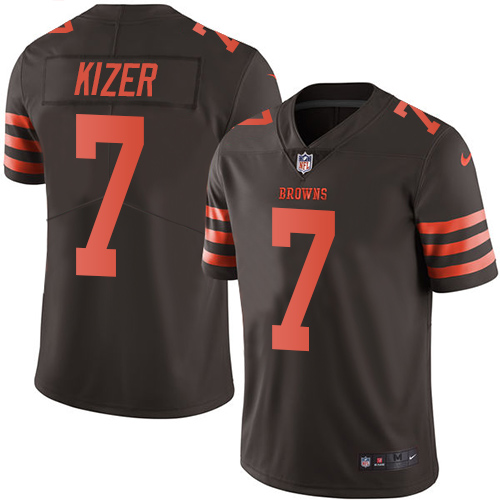 Nike Browns #7 DeShone Kizer Brown Men's Stitched NFL Limited Rush Jersey