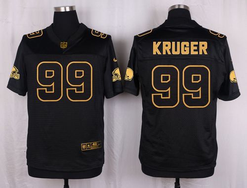 Nike Browns #99 Paul Kruger Black Men's Stitched NFL Elite Pro Line Gold Collection Jersey