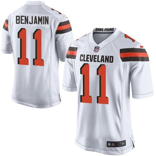 New Cleveland Browns #11 Travis Benjamin White Men's Stitched NFL New Elite Jersey