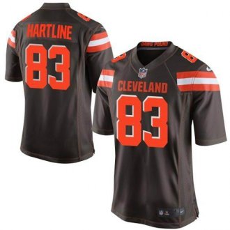 Nike Cleveland Browns #83 Brian Hartline Brown Team Color Men's Stitched NFL New Elite jersey