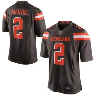 Nike Cleveland Browns #2 Johnny Manziel Brown Team Color Men's Stitched NFL New Elite Jersey