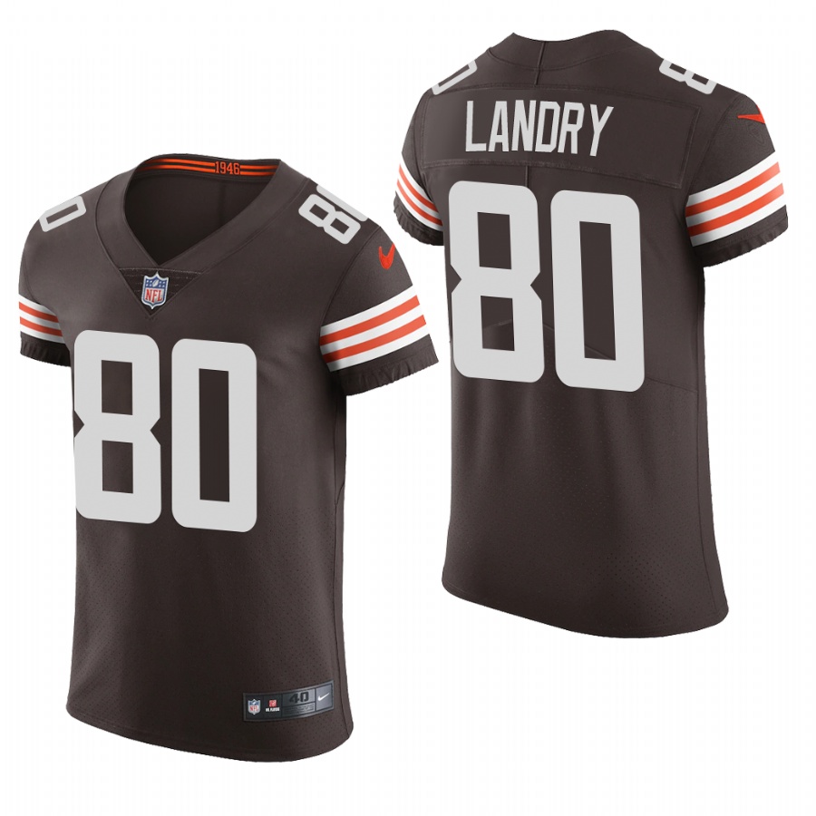 Cleveland Browns #80 Jarvis Landry Nike Men's Brwon Team Color Men's Stitched NFL 2020 Vapor Untouchable Elite Jersey