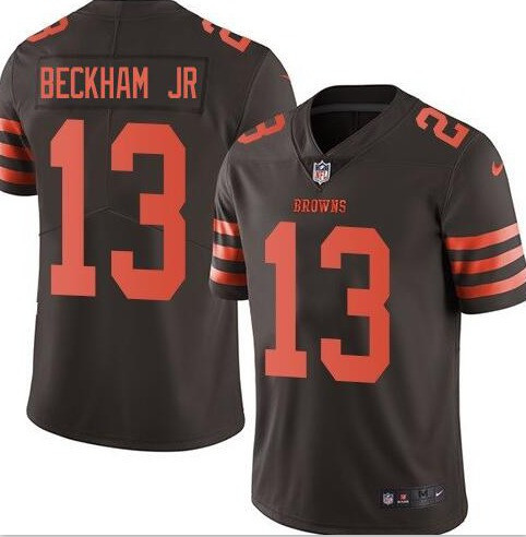 Mens Cleveland Browns #13 Odell Beckham Jr Color Rush Jersey