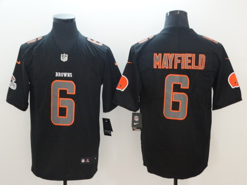 Nike Browns 6 Baker Mayfield Black Impact Rush Limited Jersey