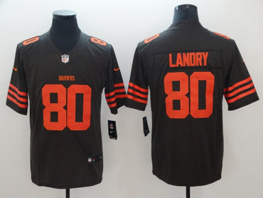 Nike Browns 80 Jarvis Landry Brown Color Rush Limited Jerseys