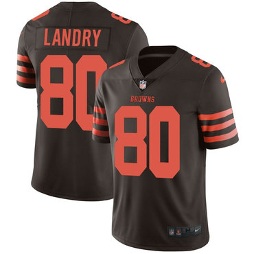 Nike Browns 80 Jarvis Landry Brown Color Rush Limited Jersey