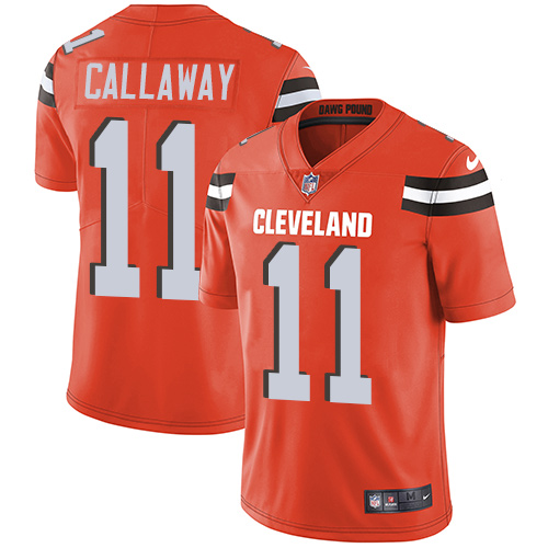 Nike Browns #11 Antonio Callaway Orange Alternate Men's Stitched NFL Vapor Untouchable Limited Jersey