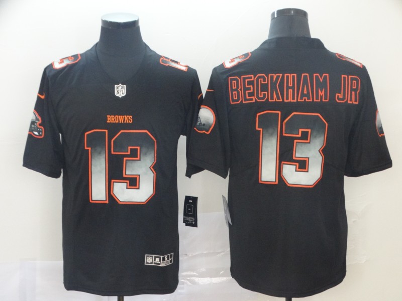 Browns 13 Odell Beckham Jr. Black Arch Smoke Vapor Untouchable Limited Jersey