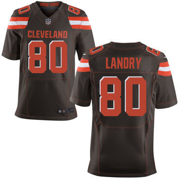 Nike Browns 80 Jarvis Landry Brown Elite Jersey