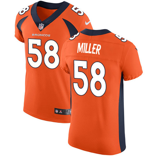 Nike Broncos #58 Von Miller Orange Team Color Men's Stitched NFL Vapor Untouchable Elite Jersey