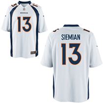 NEW Denver Broncos #13 Trevor Siemian White Men's Stitched NFL Elite Jersey