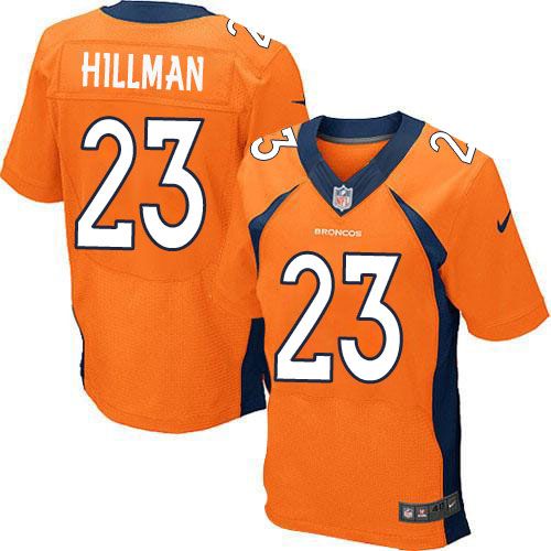 Nike Broncos #23 Ronnie Hillman Orange Team Color Men's Stitched NFL New Elite Jersey