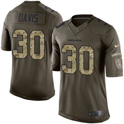 Nike Broncos #30 Terrell Davis Green Men's Stitched NFL Limited jerseys