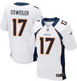 Nike Denver Broncos #17 Brock Osweiler White Alternate Men's Stitched NFL New Elite Jersey