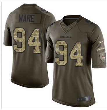 Nike Denver Broncos #94 DeMarcus Ware Green Men's Stitched NFL Limited Salute To Service Jersey