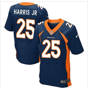 Nike Denver Broncos #25 Chris Harris Jr Navy Blue Alternate Men's Stitched NFL New Elite Jersey