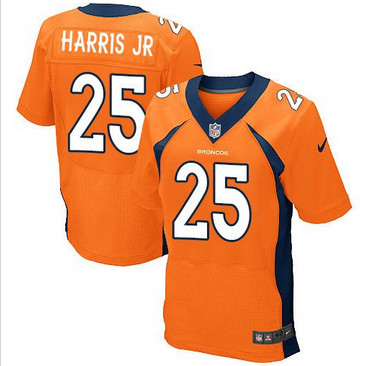 Nike Denver Broncos #25 Chris Harris Jr Orange Team Color Men's Stitched NFL New Elite Jersey