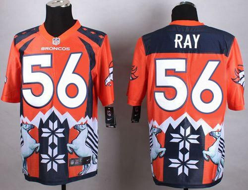 New Broncos #56 Shane Ray Orange Men's Stitched NFL Elite Noble Fashion Jersey