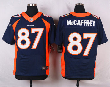 New Denver Broncos #87 Ed MCcAffrey Navy Blue Alternate Men's Stitched NFL New Elite Jersey