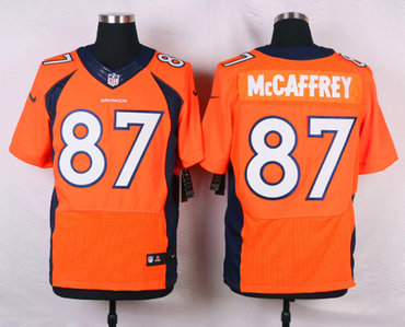 New Denver Broncos #87 Ed MCcAffrey Orange Alternate Men's Stitched NFL New Elite Jersey