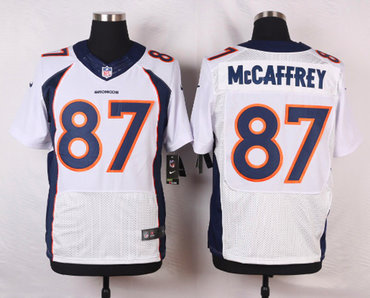 New Denver Broncos #87 Ed MCcAffrey White Alternate Men's Stitched NFL New Elite Jersey