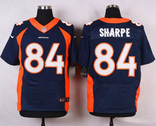 NEW Denver Broncos #84 Shannon Sharpe Navy Blue Alternate Men's Stitched NFL Elite jersey