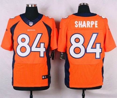 NEW Denver Broncos #84 Shannon Sharpe Orange Team Color Men's Stitched NFL Elite jersey