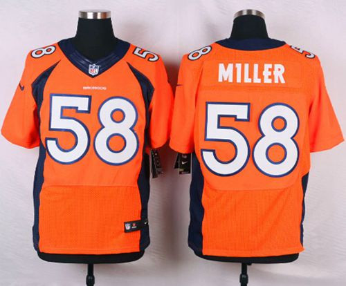 NEW Denver Broncos #58 Von Miller Orange Team Color Men's Stitched NFL New Elite Jersey