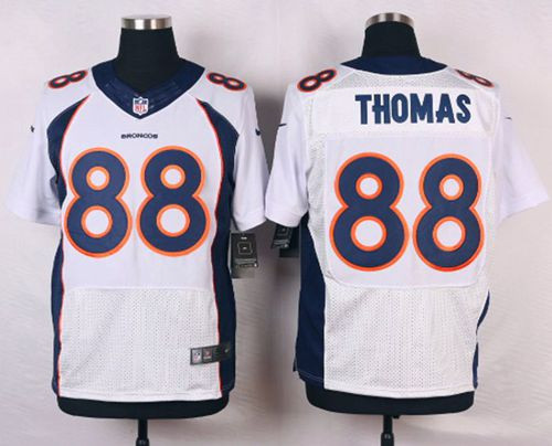 NEW Denver Broncos #88 Demaryius Thomas White Men's Stitched NFL New Elite Jersey