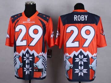 NEW Denver Broncos #29 Bradley Roby Orange NFL Elite Noble Fashion Jersey