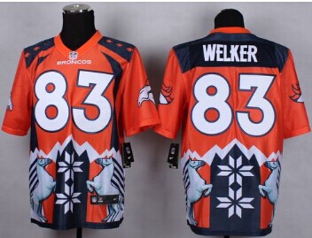 NEW Denver Broncos #83 Wes Welker Orange NFL Elite Noble Fashion Jersey