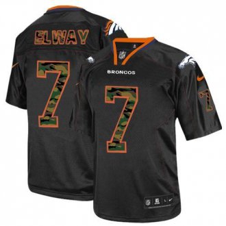 Nike Denver Broncos #7 John Elway Black NFL Elite Camo Fashion Jersey